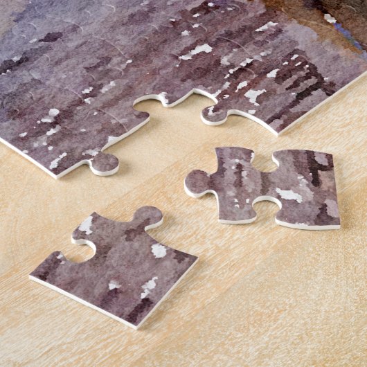 Rothenburg ob der Tauber Waterverf Puzzle Legpuzzel (Zijkant)