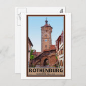 Rothenburg od Tauber - Klingentor Briefkaart (Voorkant / Achterkant)