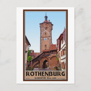 Rothenburg od Tauber - Klingentor Briefkaart