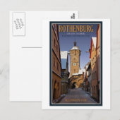 Rothenburg od Tauber - Klingentor - Winter Briefkaart (Voorkant / Achterkant)