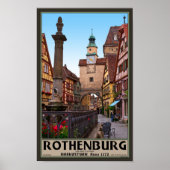 Rothenburg od Tauber - Markusturm Poster (Voorkant)