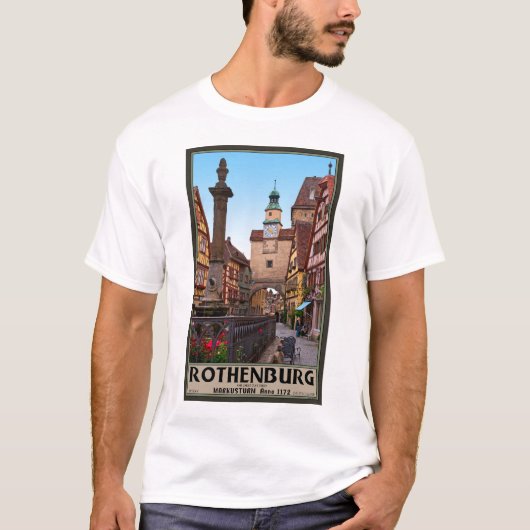 Rothenburg od Tauber - Markusturm T-shirt (Voorkant)