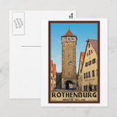 Rothenburg od Tauber - Rödertor Briefkaart (Voorkant / Achterkant)