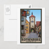 Rothenburg od Tauber - Sieberstor Briefkaart (Voorkant / Achterkant)