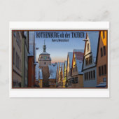 Rothenburg od Tauber - Weisserturm Winter Briefkaart (Voorkant)