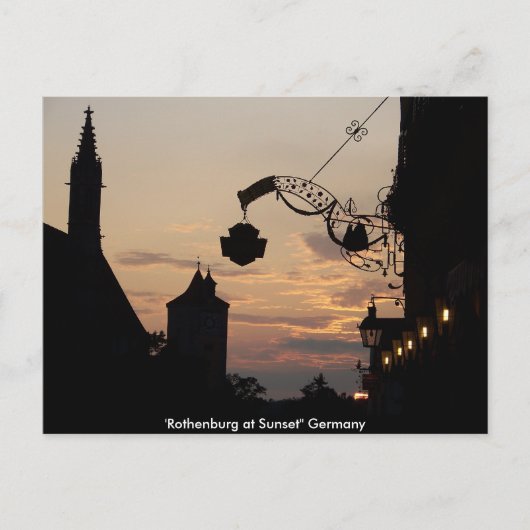 Rothenburg Post Card Briefkaart (Voorkant)