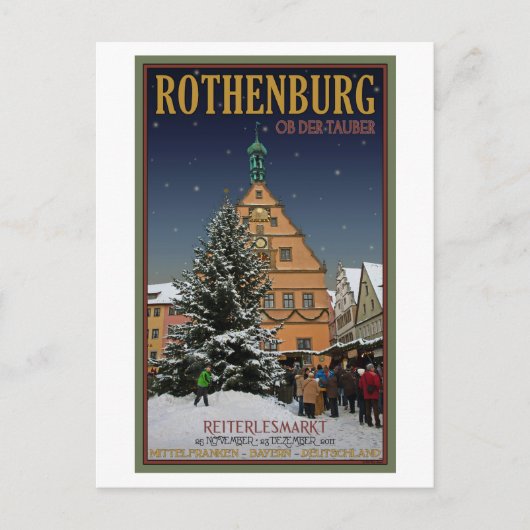 Rothenburg Reiterlesmarkt Briefkaart (Voorkant)