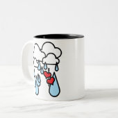 Rothenhagen "Raining Hearts" Tweekleurige Koffiemok (Voorkant links)