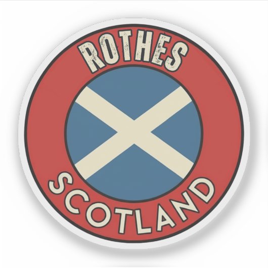 Rothes, Schotland Sticker (Voorkant)