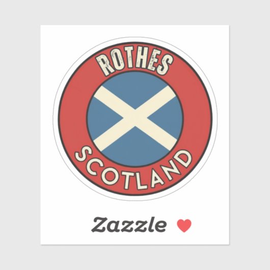 Rothes, Scotland Sticker (Vel)