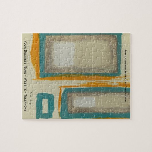 Rothko Geïnspireerd Abstract Legpuzzel (Horizontaal)