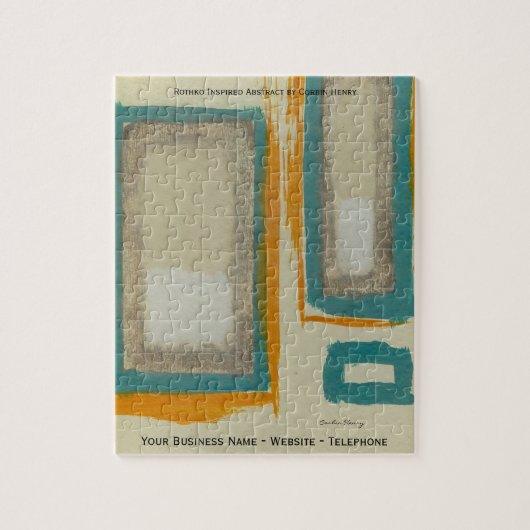 Rothko Geïnspireerde Abstracte Kunst Legpuzzel (Verticaal)
