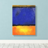 Rothko of Pollock v1 door Onbekend Canvas Afdruk (Insitu (Houten vloer))