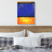 Rothko of Pollock v1 door Onbekend Canvas Afdruk (Insitu (Slaapkamer))