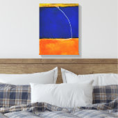 Rothko of Pollock v2 door Onbekend Canvas Afdruk (Insitu (Slaapkamer))