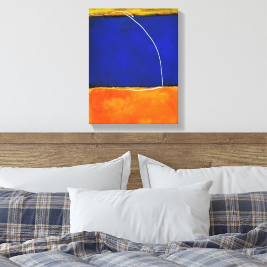 Rothko of Pollock v2 door Onbekend Canvas Afdruk (Insitu (Slaapkamer))