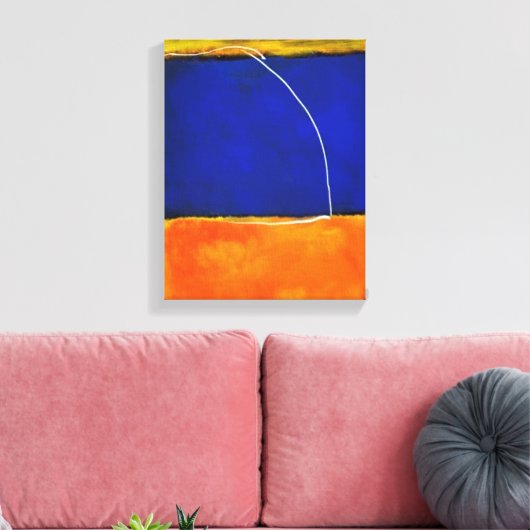 Rothko of Pollock v2 door Onbekend Canvas Afdruk (Insitu (Woonkamer))