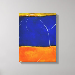 Rothko of Pollock v3 door Onbekend Canvas Afdruk