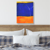 Rothko of Pollock v3 door Onbekend Canvas Afdruk (Insitu (Slaapkamer))