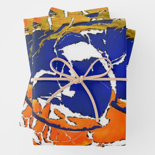 Rothko of Pollock v4 door Onbekend Inpakpapier Vel (In situ)