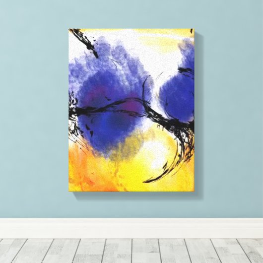 Rothko of Pollock v8 door Onbekend Canvas Afdruk (Insitu (Houten vloer))