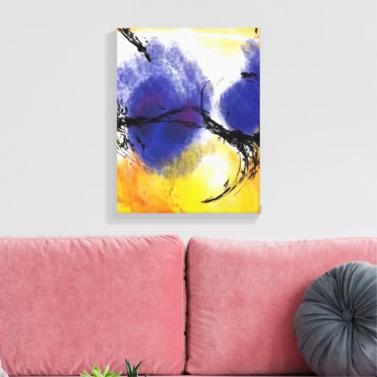 Rothko of Pollock v8 door Onbekend Canvas Afdruk (Insitu (Woonkamer))