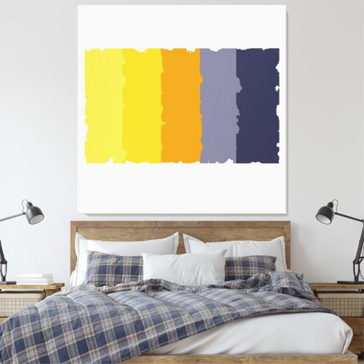 Rothko Summer Stretched Canvas Print (Insitu (Slaapkamer))
