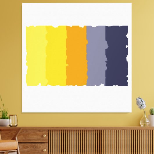 Rothko Summer Stretched Canvas Print (Insitu (Woonkamer))