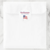 Rothman voor Congres Patriottische Amerikaanse vla Ronde Sticker (Tas)