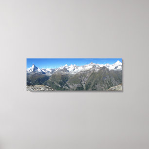 Rothorn panorama, Valais Alps Canvas Afdruk