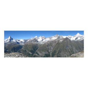 Rothorn panorama, Valais Alps Foto Afdruk