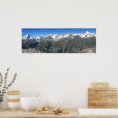 Rothorn panorama, Valais Alps Poster (Keuken)