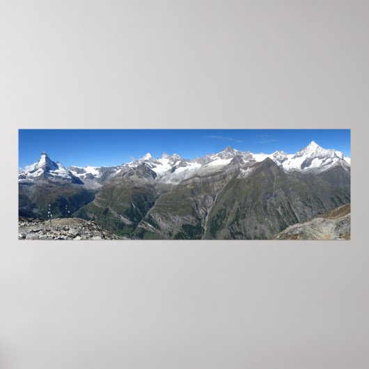 Rothorn panorama, Valais Alps Poster (Voorkant)