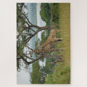 Rothschild-giraffen Oeganda. Legpuzzel (Verticaal)