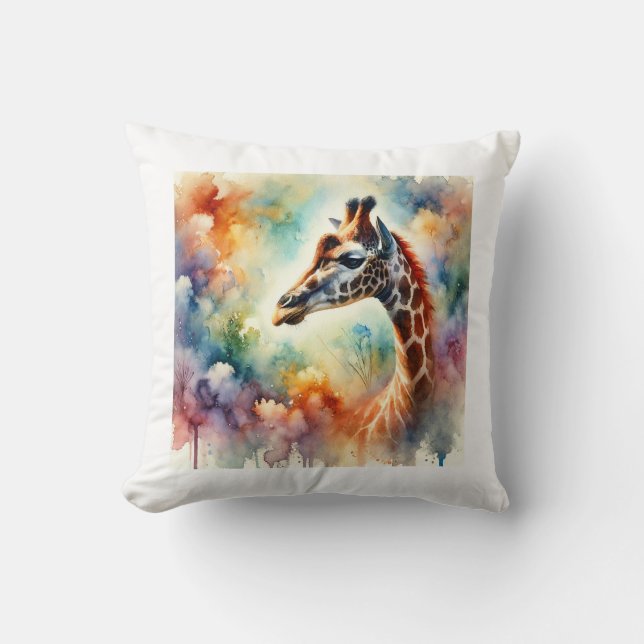 Rothschilds giraffe 150624AREF105 - Watercolor Kussen (Voorkant)