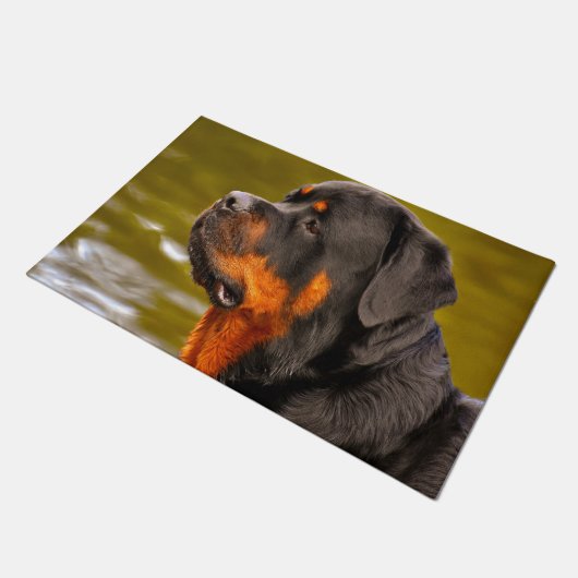 Rothweiler Dog Deurmat (Schuin)