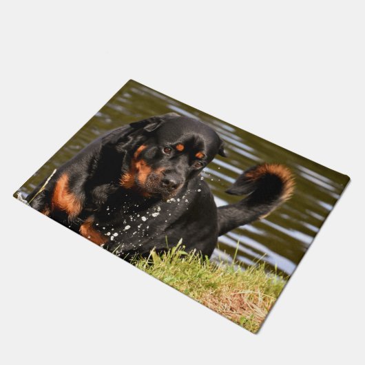 Rothweiler Dog Deurmat (Schuin)