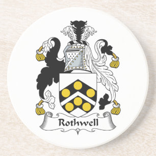 Rothwell Family Crest Zandsteen Onderzetter