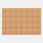 Roti and Japonica Plaid Tan Peach Inpakpapier Vel (Voorkant 3)
