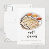 Roti Canai Maleisië Vakantie Briefkaart (Voorkant / Achterkant)