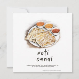 Roti Canai Maleisië Vakantie Briefkaart
