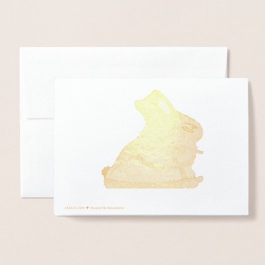 Roti Tussock Bunny Folie Kaarten (Met envelop)