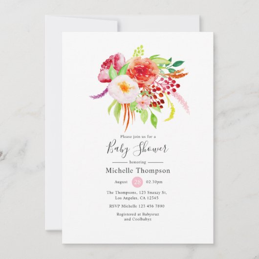  Rotisch Baby shower Kaart (Voorkant)