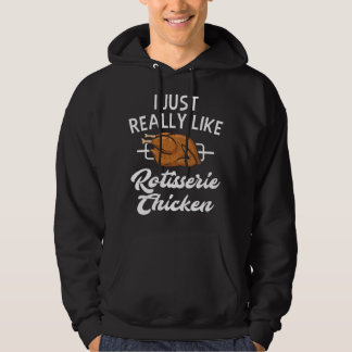 Rotisserie Kip Kleding - Grappige Kip Liefhebber D Hoodie