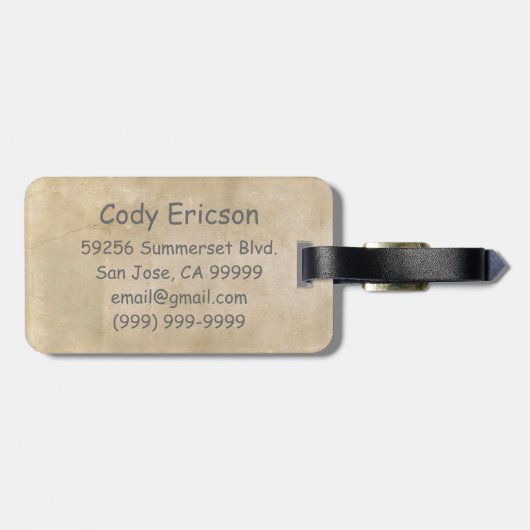 ROTK Aragorn Movie Poster Bagagelabel (Achterkant horizontaal)