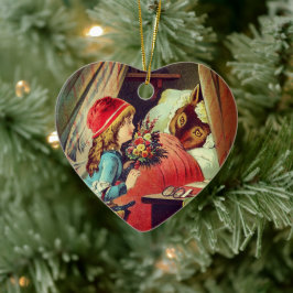 Rotkäppchen – Little Red Riding Hood – Grimm Keramisch Ornament