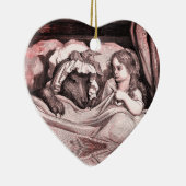 Rotkäppchen - Little Red Riding Hood - Grimm Keramisch Ornament (Rechts)