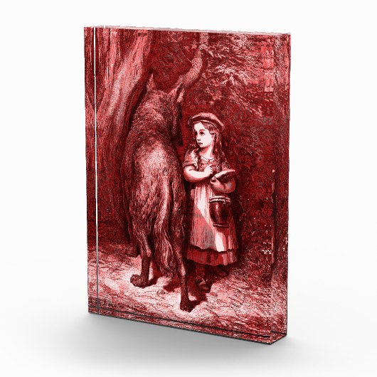 Rotkäppchen Little Red Riding Hood – Grimm Märchen Fotoblokken (Rechts)