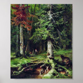 Rotkäppchen Little Red Riding Hood Grimm Poster