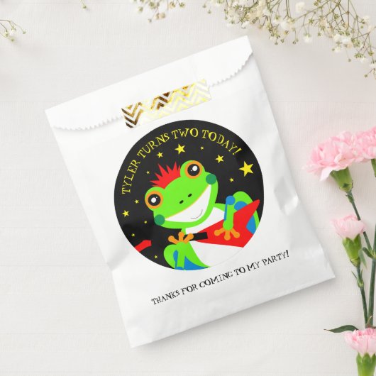 Rotkin' Birthday Tree Kikker met Red Guitar Bedankzakje (Gezegeld)